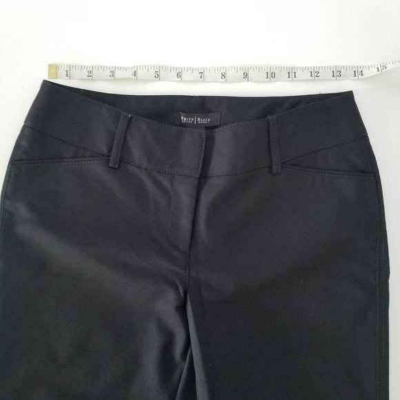 WHBM Black Comfort Stretch Slim Ankle Pant Size 2R - Picture 8 of 12